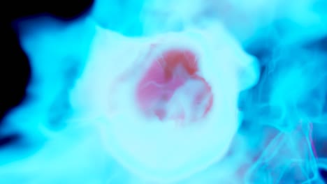 coloridas ondas de choque elementos vfx, elementos gráficos. haz de luz, brillar a través de las nubes, polvo en bucle animación 3d 4k