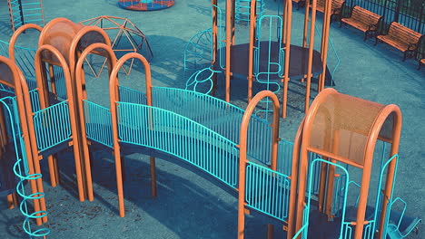 patio de recreo vacío en el parque