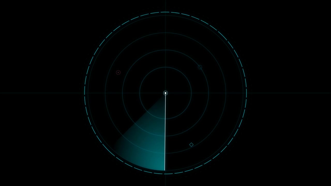 Schermo Radar Digitale in Scansione per Obiettivi