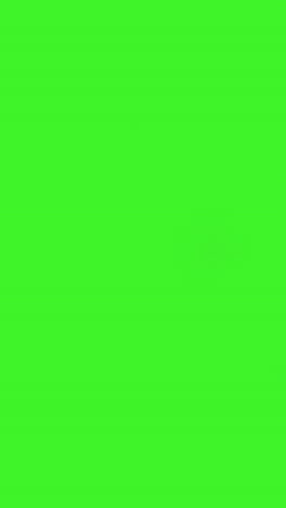 Vertical-Video-Full-Length-Shot-Of-Child-Dressed-Up-In-Ghost-Costume-Trick-Or-Treating-At-Halloween-Running-Across-Frame-Against-Studio-Green-Screen