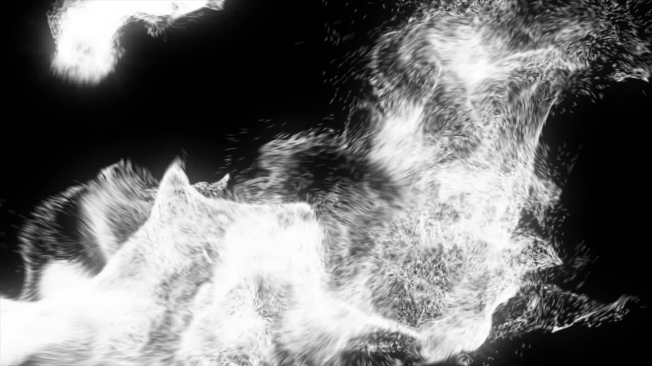 superposición de transición de partículas de oro y elementos gráficos alfa mate