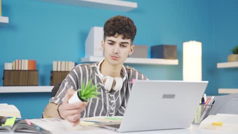 el estudiante tiene falta de atención y no puede concentrarse en su lección.