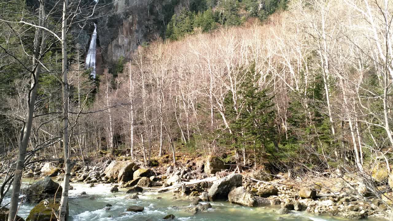 일본 홋카이도 긴가폭포