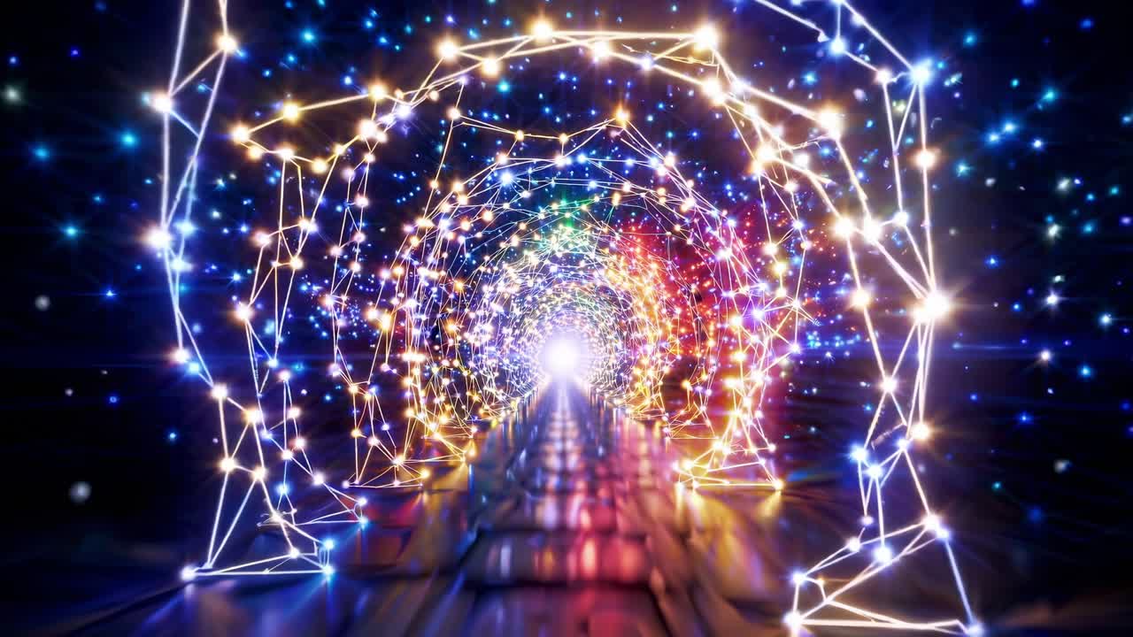 Futuristic Tunnel of Lights