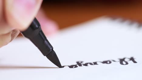 writing in progress handwriting practice session home office educational content indoor close-up skill development