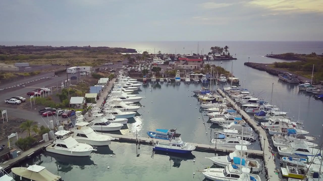 Veduta aerea della marina hawaiana