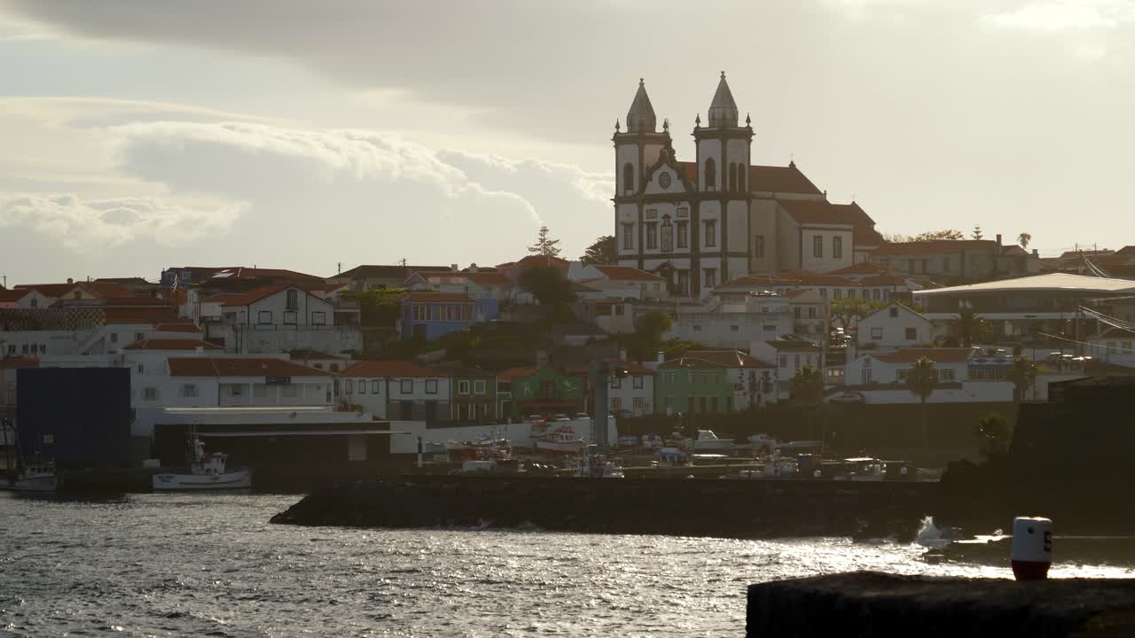 São Mateus Village Church at Sunset, Terceira Island, Azores