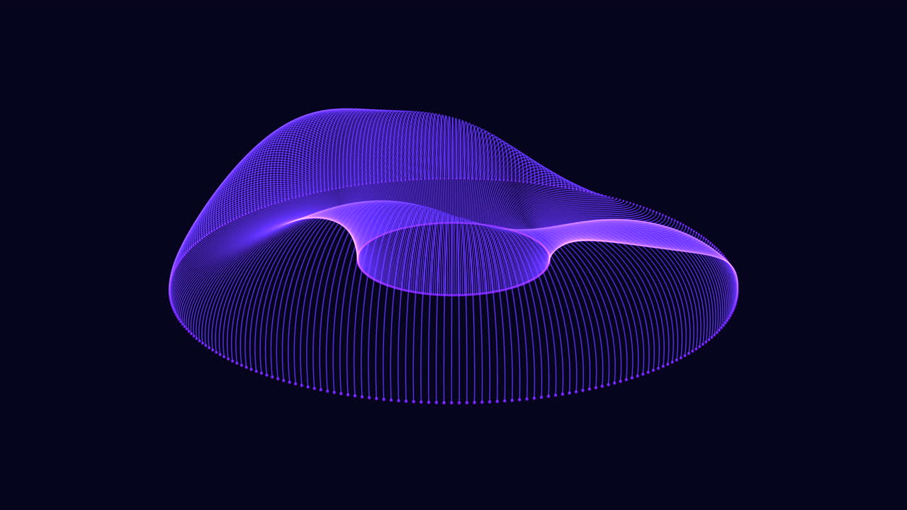 Dynamic 3d circle with circulating lines
