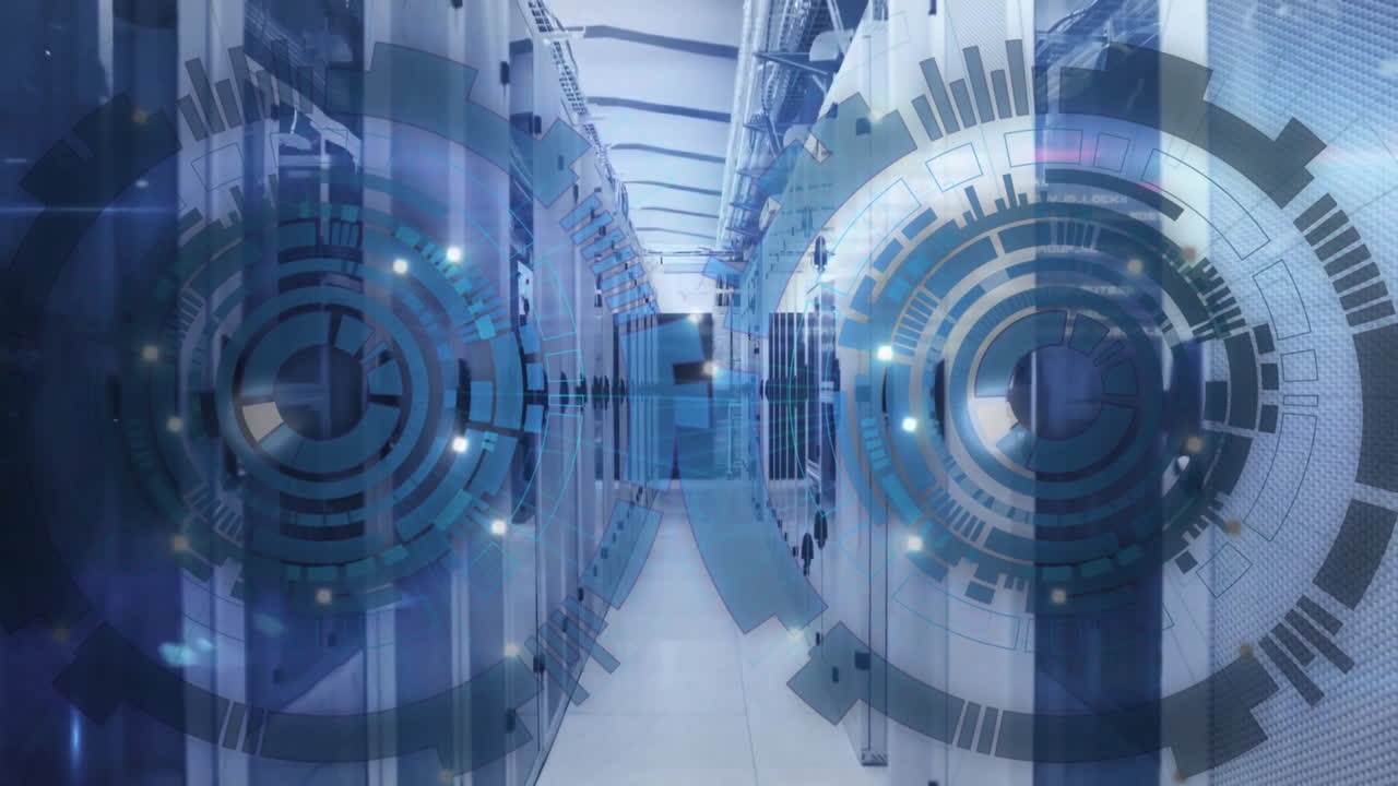 Animation of scopes and data processing over computer servers