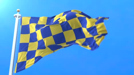 flag of the english county of surrey in the south east of england. loop