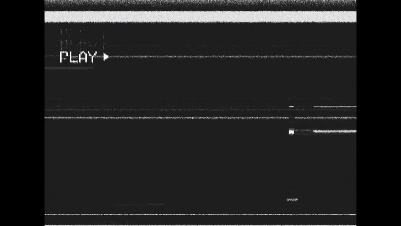 Effetto Glitch Cassetta VHS Vintage con Indicatore di Riproduzione