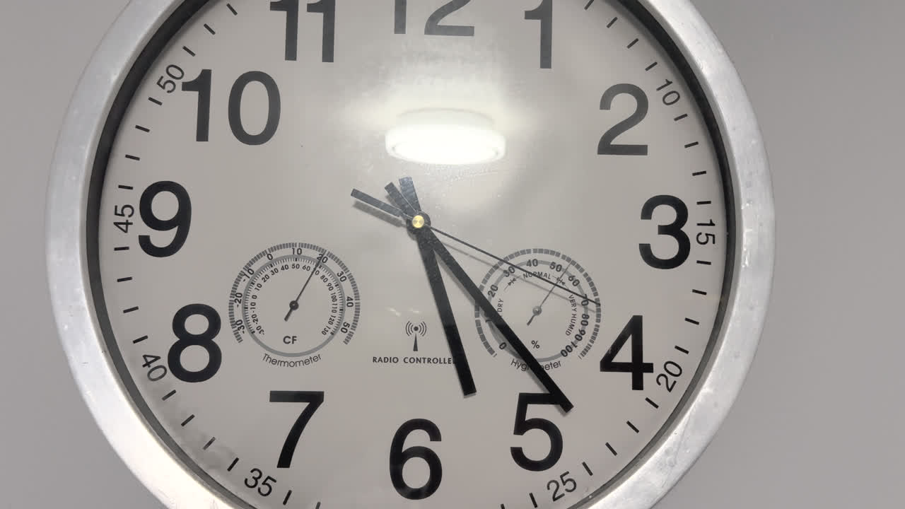 Clock Time Fast Forward Then Stops To Normal Speed