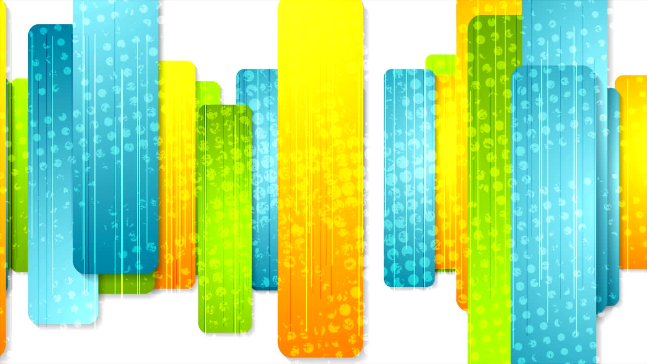 coloridas rayas abstractas de grunge animación de video