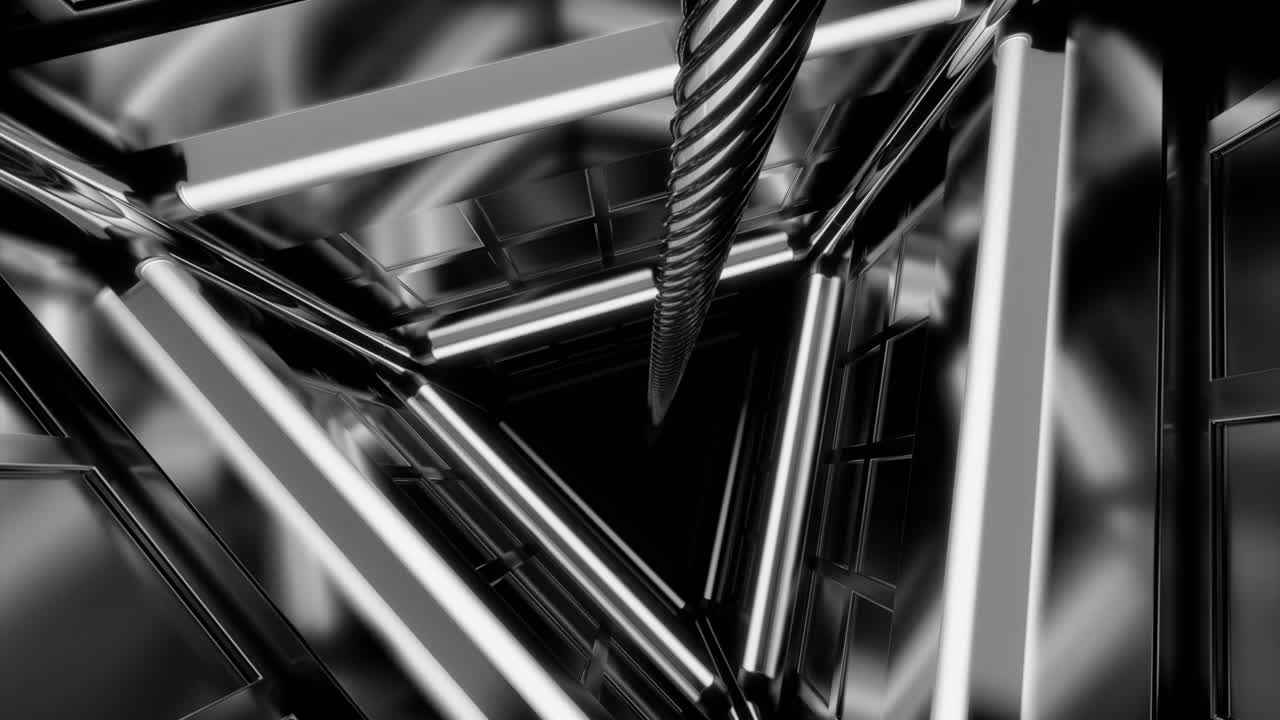 абстрактный геометрический туннель