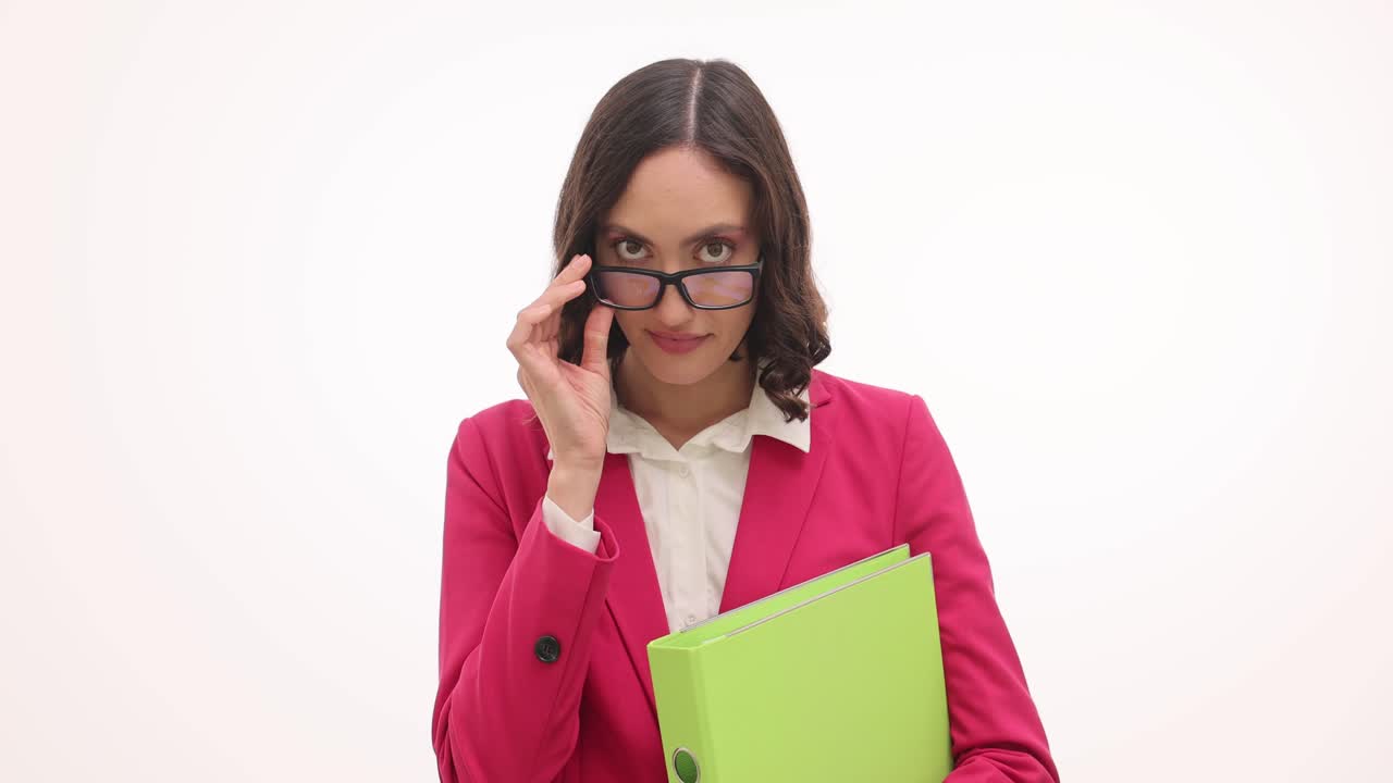 Businesswoman with Folder