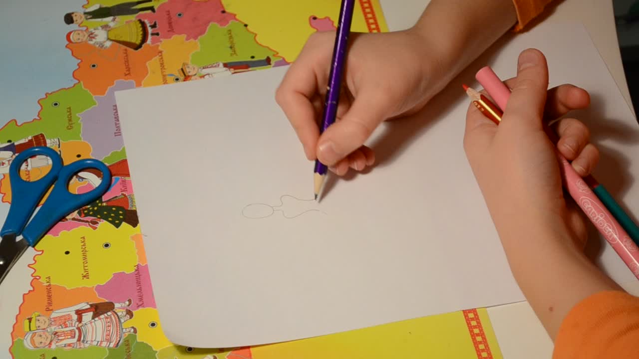 かわいい子供の絵