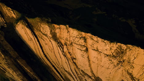 Breathtaking-Rock-Formation-Of-Schafler-Ridge-During-Sunset-In-Appenzell,-Switzerland