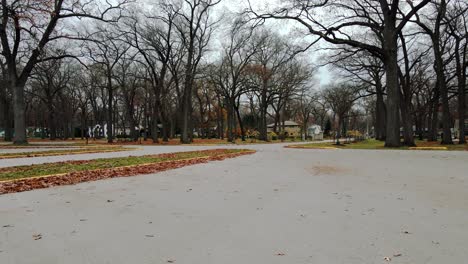 entrance of mcgrath park in autumn