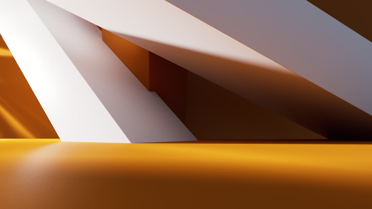Struttura interna geometrica astratta, rendering 3D