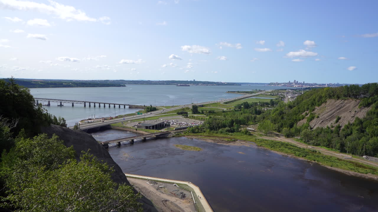 Timelapse di Quebec City dalla cascata di Montmorency