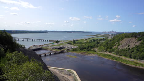 Zeitraffer-Von-Quebec-City-Vom-Montmorency-Fall