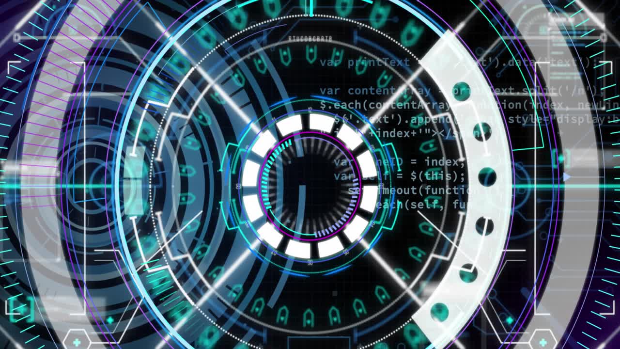 Animation of scope scanning and data processing