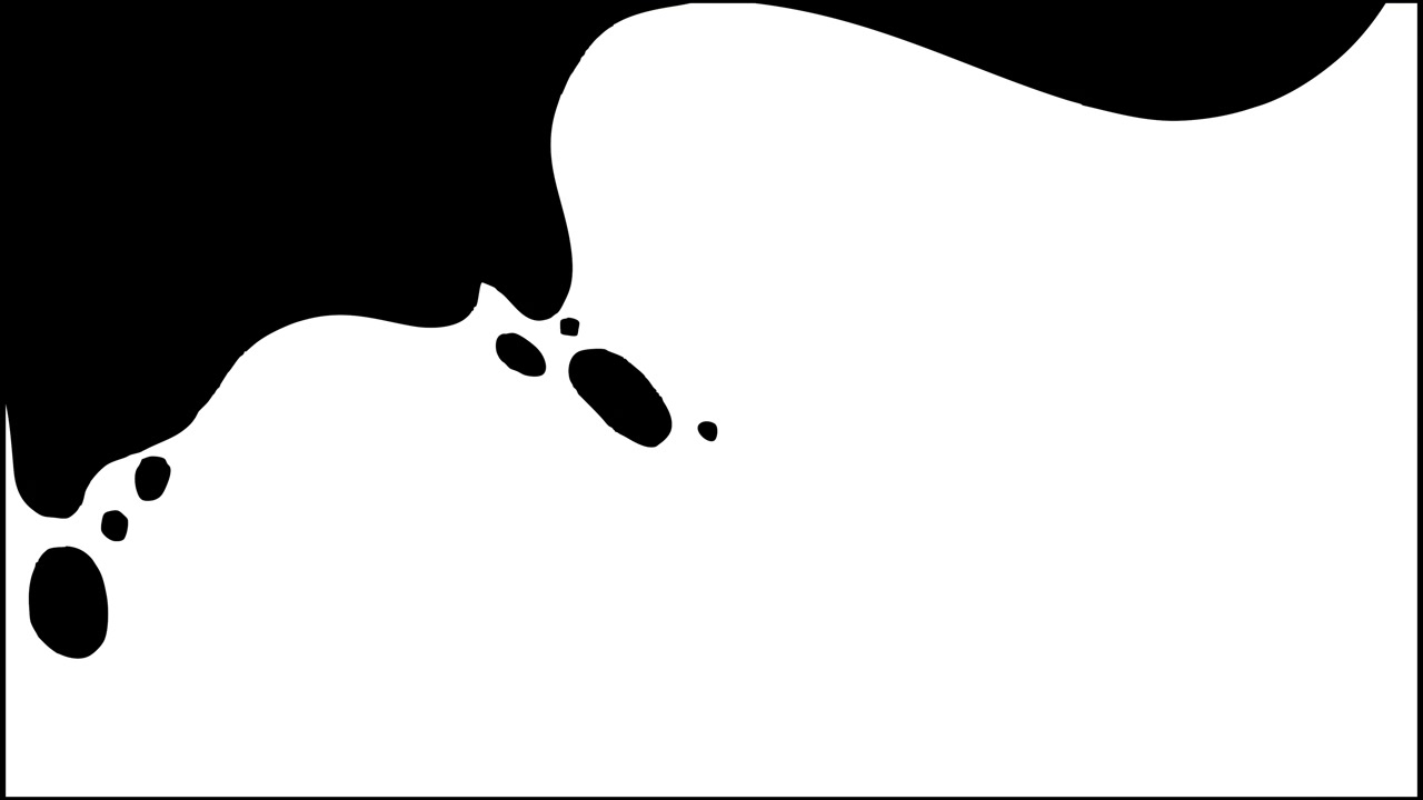 Effetto di transizione astratto a inchiostro liquido su sfondo bianco