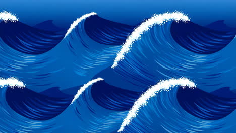 illustration of ocean waves