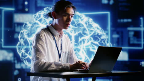 el trabajador desarrolla una red neuronal