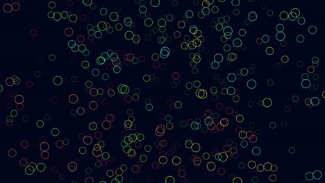 vibrant and colorful circle pattern on a black background