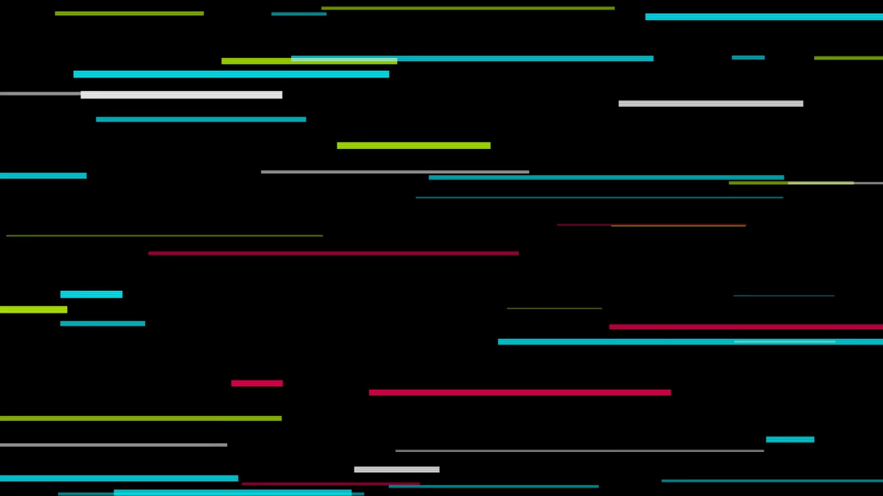 Effetto glitch digitale astratto con linee orizzontali in movimento