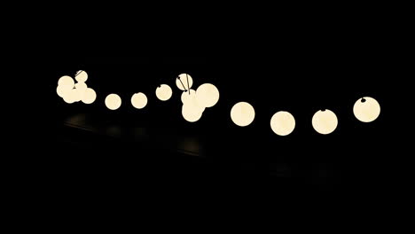 instalación de luz abstracta