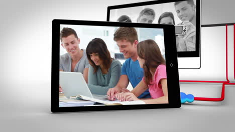 videos de estudiantes trabajando juntos