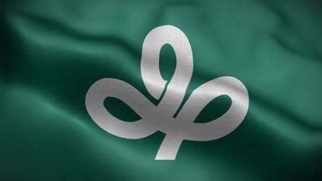miyagi prefecture japan flag loop background 4k