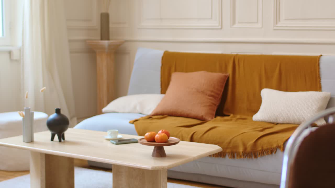 프랑스 스타일의 거실의 고정된