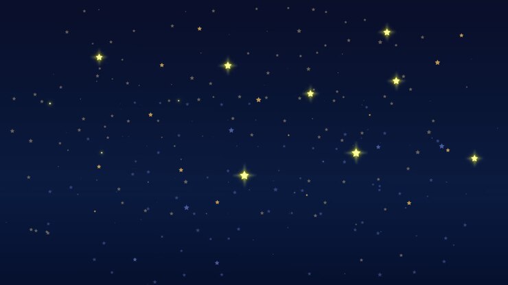 eine animation des wunderbaren sternfall-hintergrunds