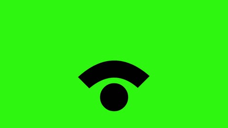 loop animation of wifi connection icon or symbol