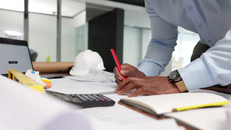 professional male engineer doing a drawing