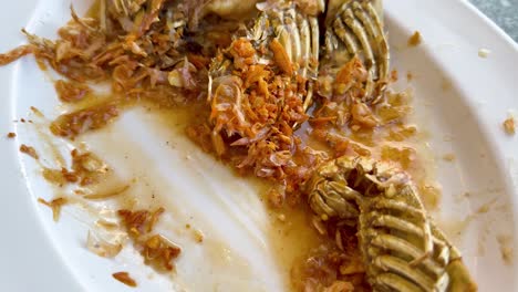 delicious mantis shrimp with garlic seasoning