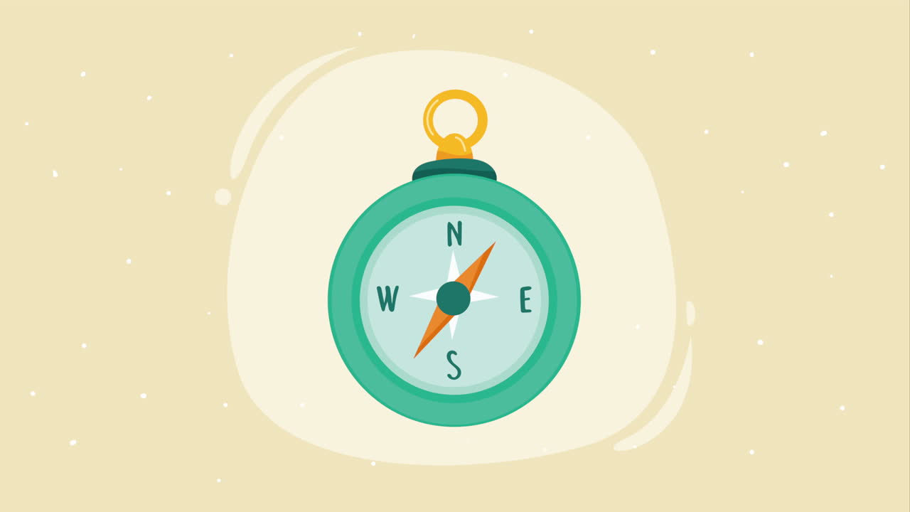 compass guide device tech animation