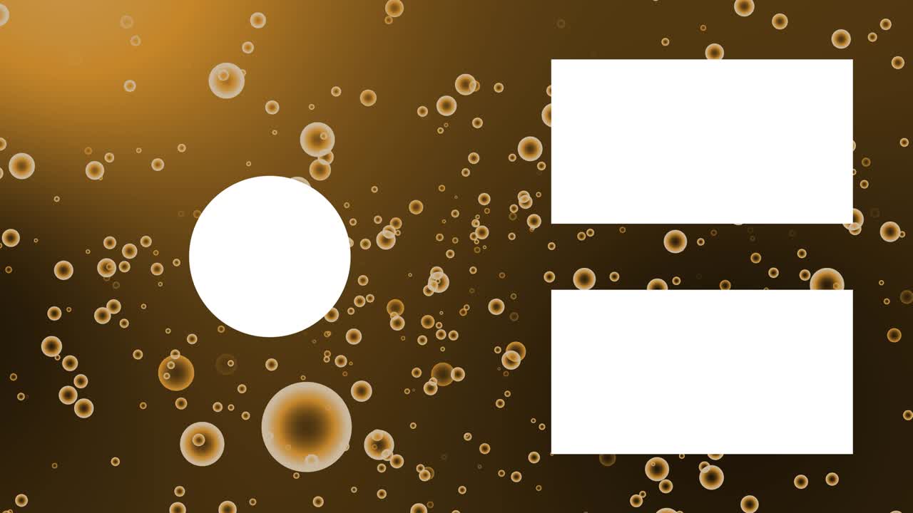 분류 거품 입자 끝 카드 모션 그래픽