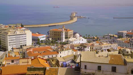 panoramic view of the bay of algiers and the city centre