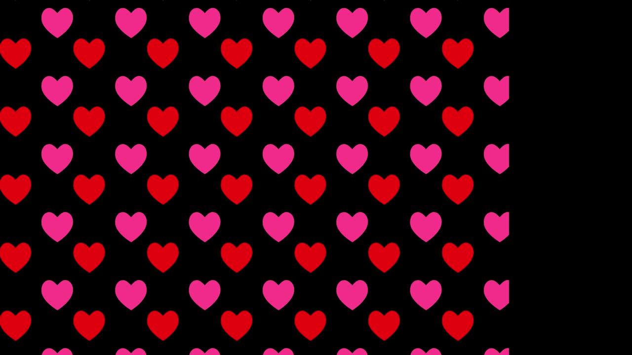 animación de fondo con marca de corazón gráficos de movimiento