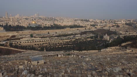 Gräber-Und-Gräber-Auf-Dem-Ölberg-In-Jerusalem,-Israel