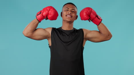 hombre, fitness y fuerte boxeador en artes marciales