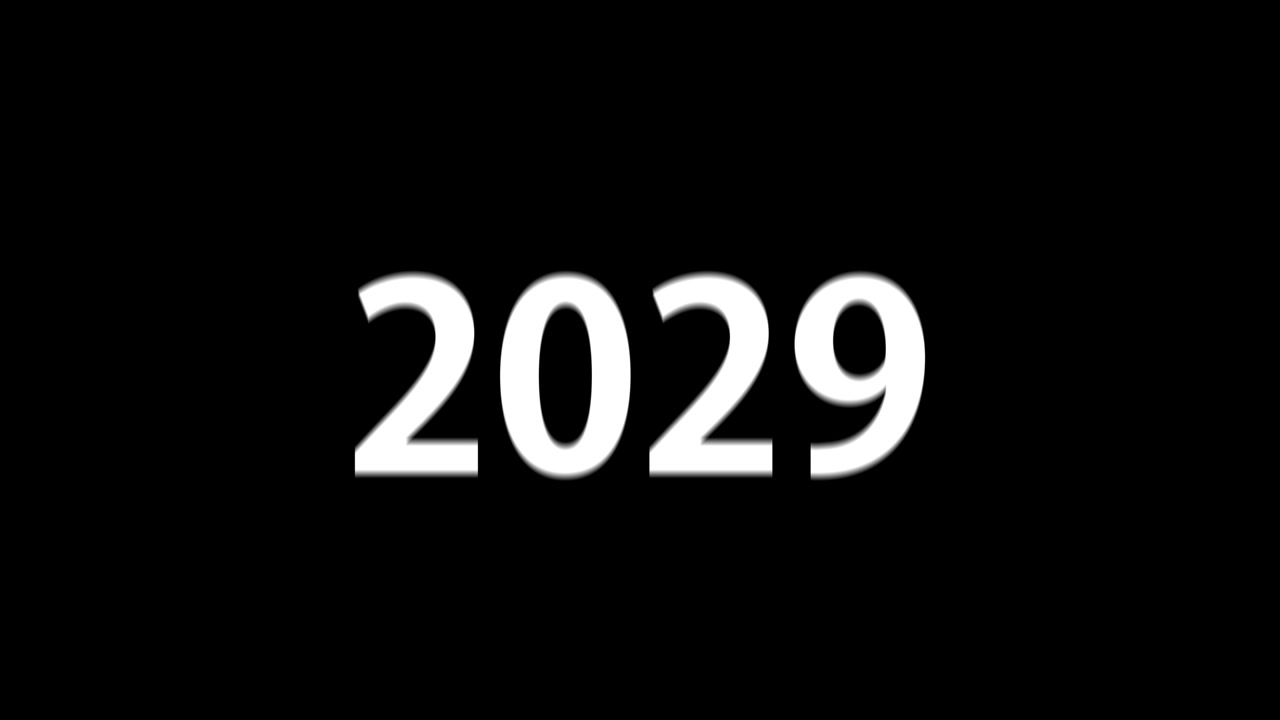 2029 animazione di testo motion graphics