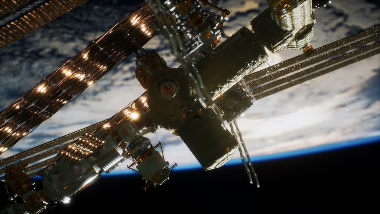 Stazione Spaziale Internazionale. Elementi di questa immagine forniti dalla NASA