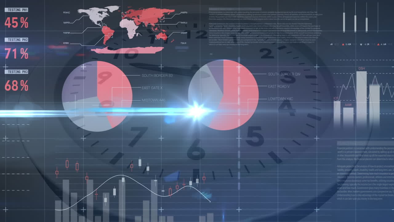 금융 데이터 처리의 24시간 애니메이션