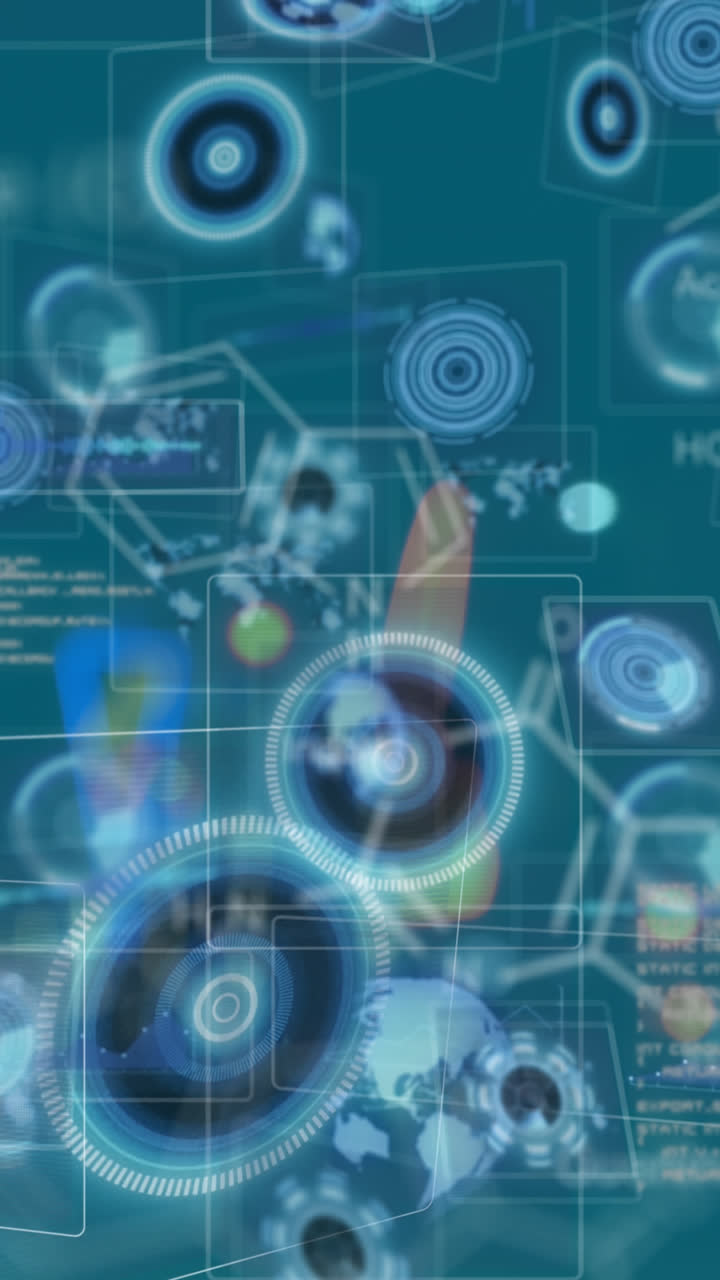 animación de formas y procesamiento de datos sobre la carretera
