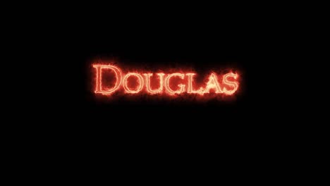 douglas escrito con fuego.
